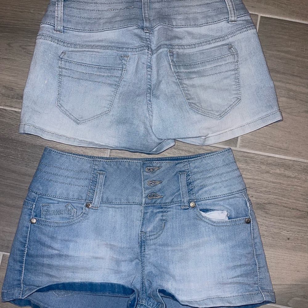 Blue Spice Jean Shorts